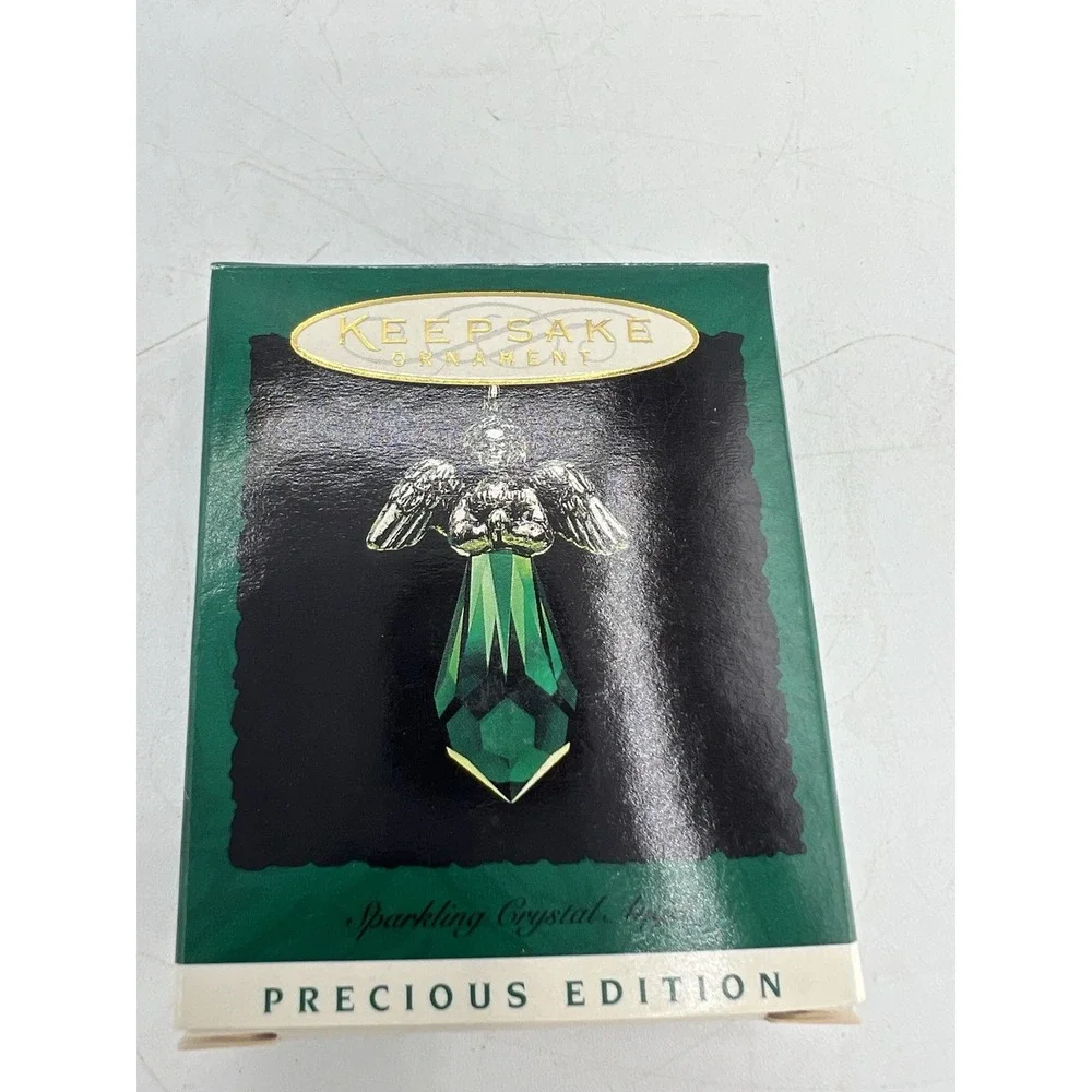 ✨ Hallmark Keepsake Ornament–Precious Edition Sparkling Crystal Angel–1996–Rare!